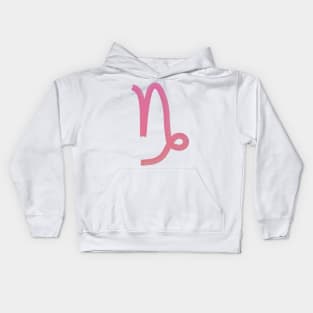 Pink Capricorn Gradient Kids Hoodie